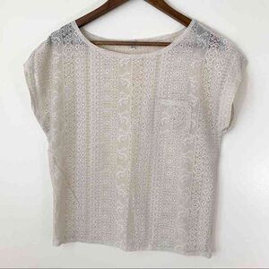 Elegant Cream Lace Women's Top